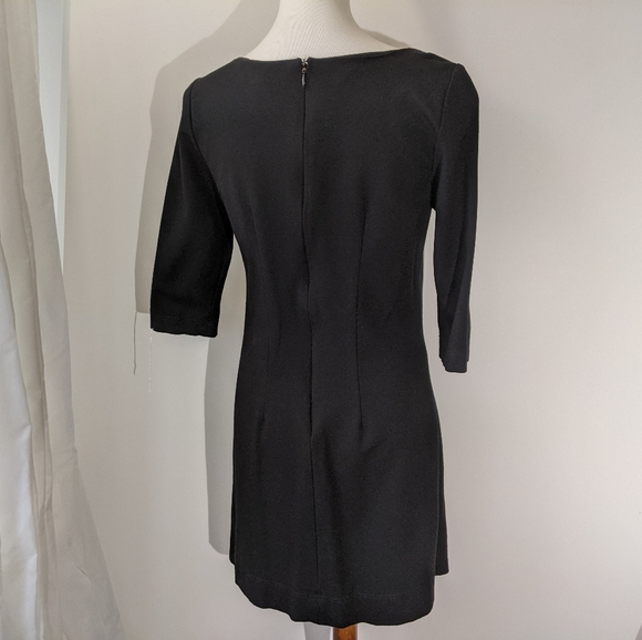 HARVE BENARD  BLACK JERSEY DRESS - Picture 3 of 5